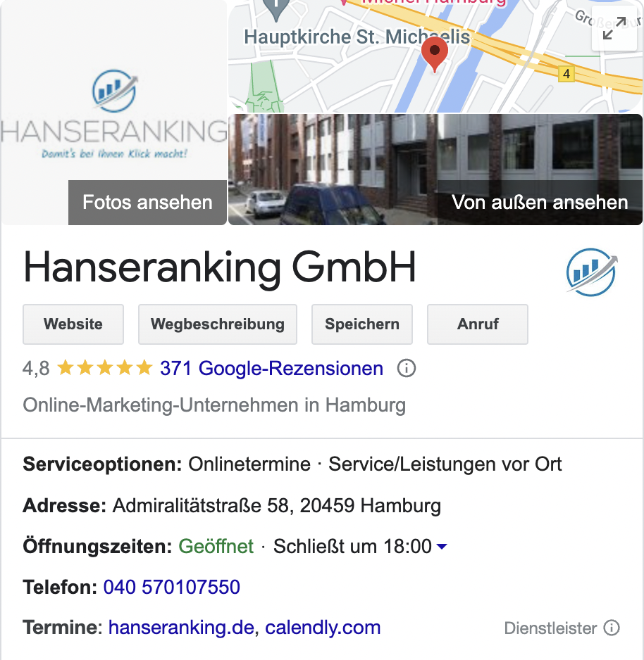 Hanseranking Unternehmensprofil